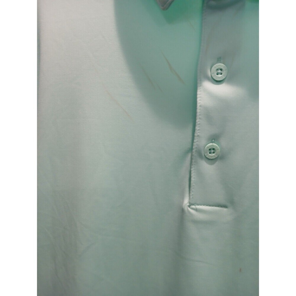 Adidas Golf Polo Shirt Men’s Medium Green Short SleevePerformance AthleticCasual - Picture 6 of 6